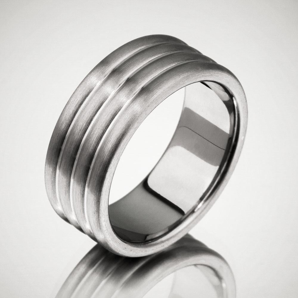Classic 4 Dome Titanium Ring
