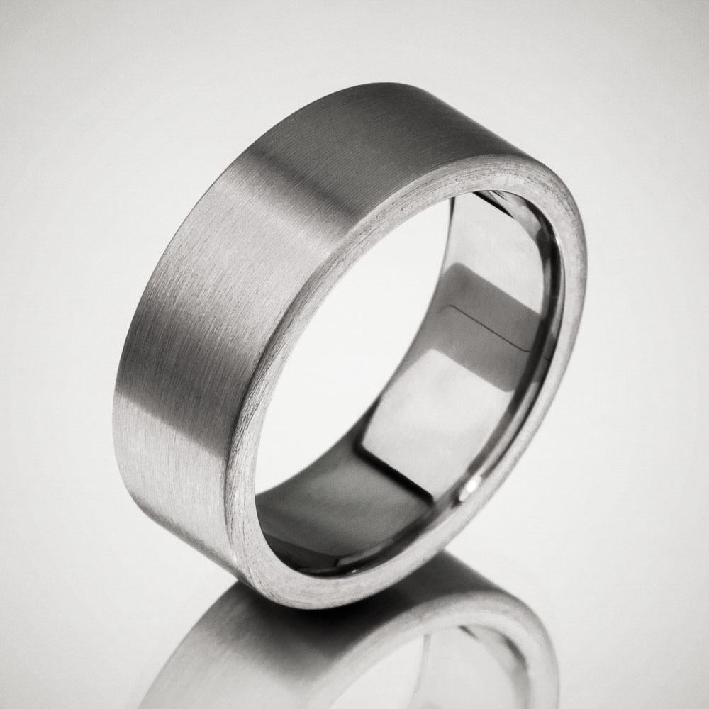 Classic Flat Titanium Ring