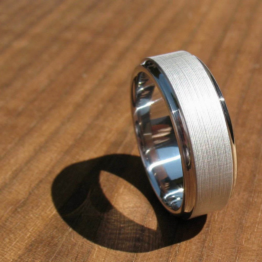 Brushed Koenig Titanium Ring